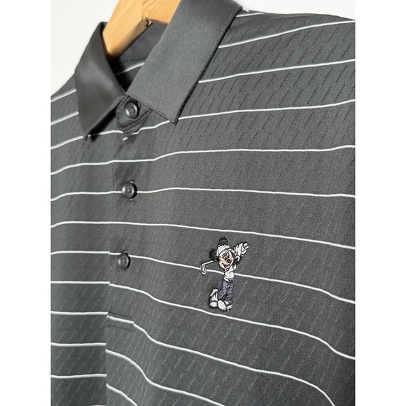 Callaway Men's Gray Disney Mickey Mouse Golf Performance Polo Shirt Size Small - Picture 1 of 9